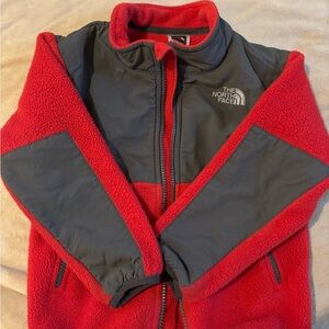 The North Face Kids Red and Black Puffer Jacket